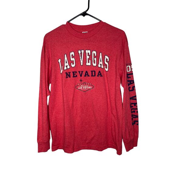 Alstyle Apparel Las Vegas long sleeve top red M - Picture 2 of 3